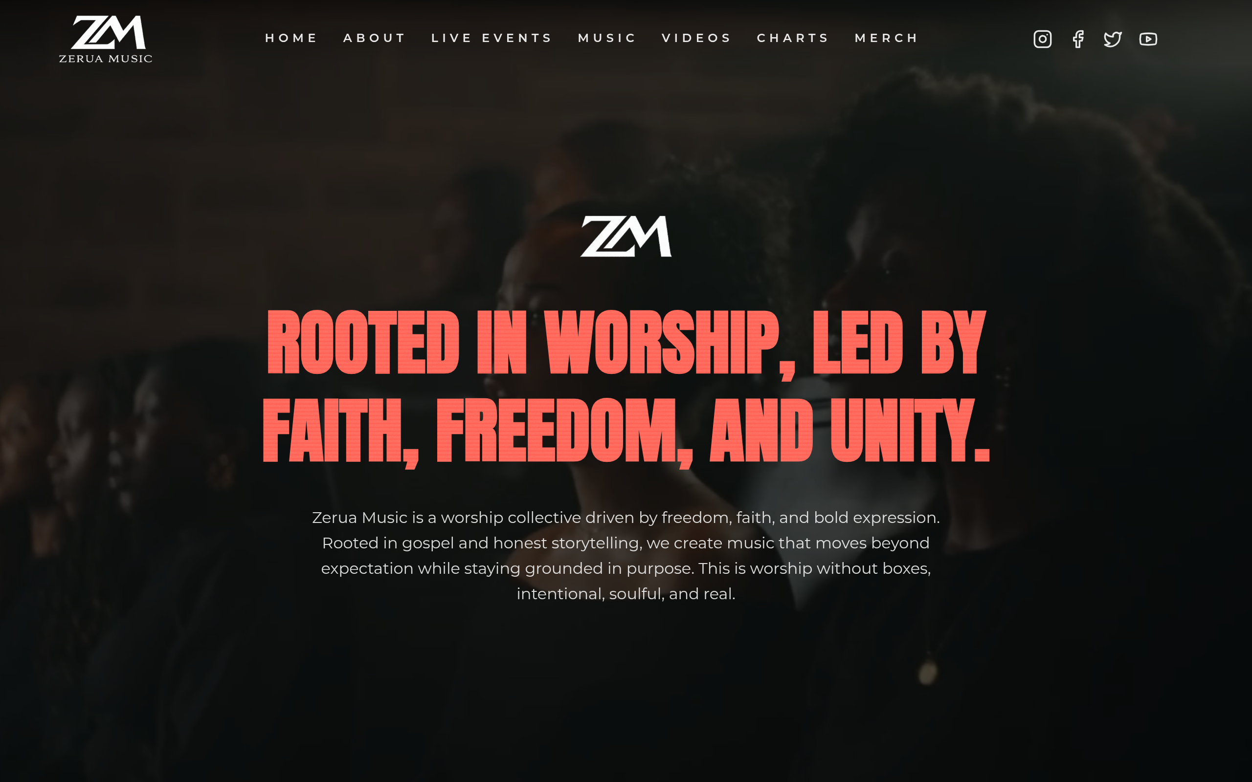 Zerua website screenshot